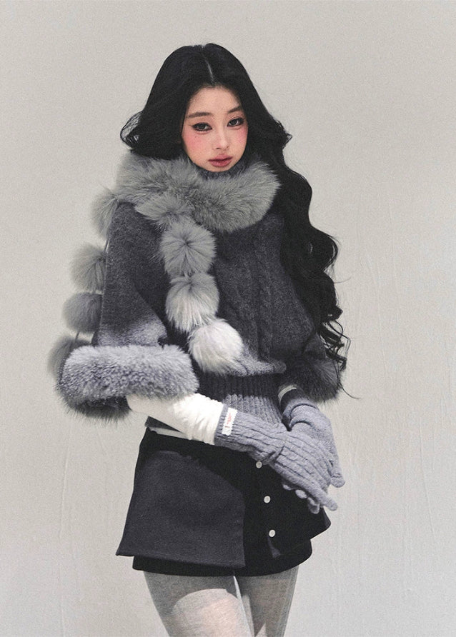 French Mademoiselle Fur Scarf - szxrfrp