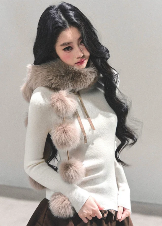 French Mademoiselle Fur Scarf - szxrfrp