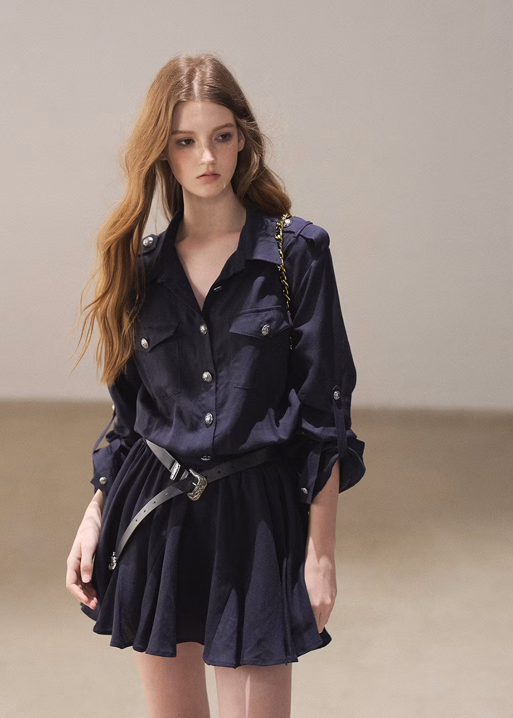 Moonlit Sea Shirt Dress & Shawl Set - szxrfrp