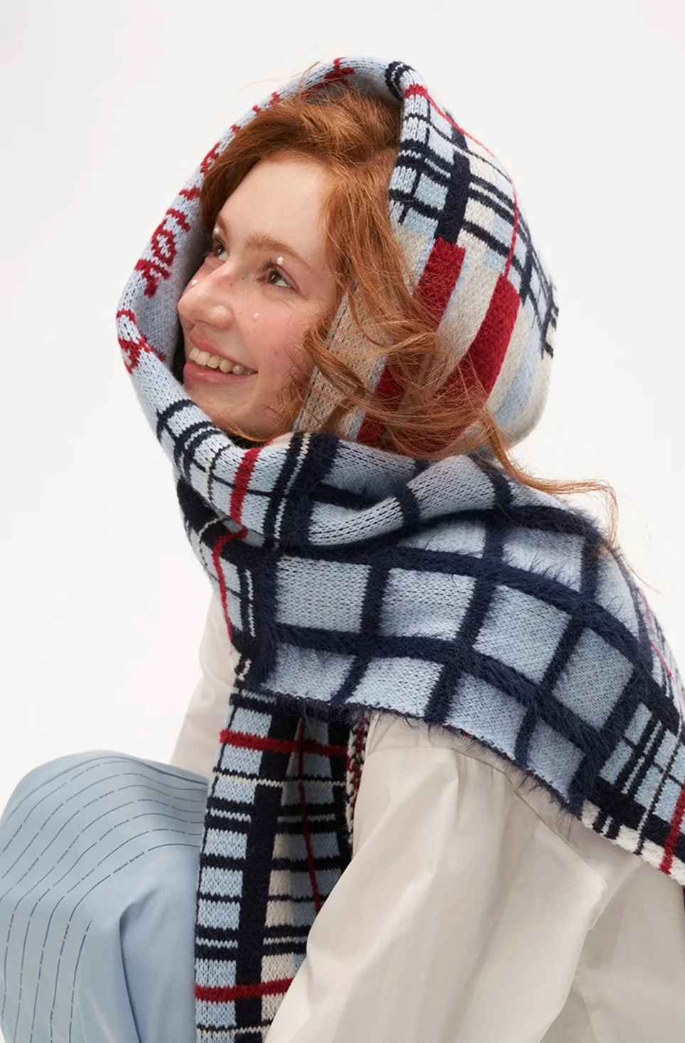 Check scarf casual all-match - szxrfrp